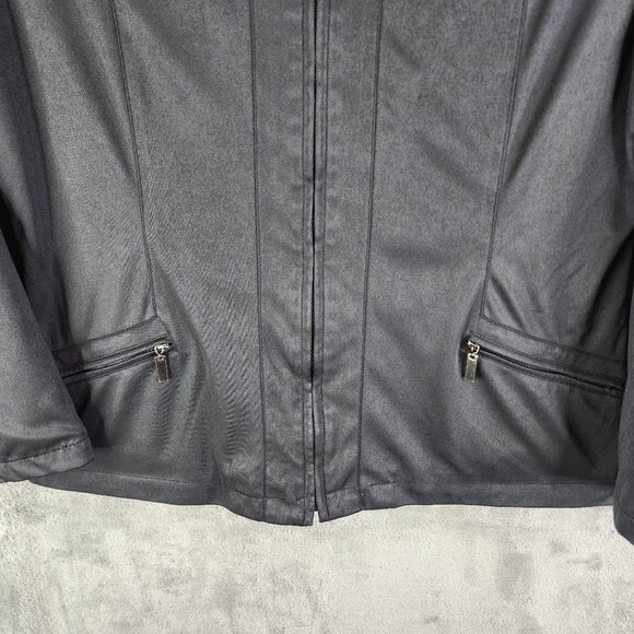 Womens Carolina Black Caolina Colours Hooded Jacket Full Zip Long Sleeve Lined L - Picture 3 of 12